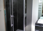 Dampfdusche DZ989 F12 schwarz teilversenkt