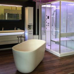 Tetris in Sanolux Showroom